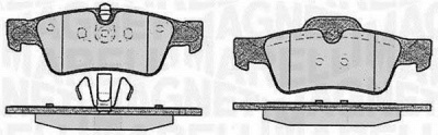 MAGNETI MARELLI 363916060640 -  Комплект тормозных колодок, дисковый тормоз